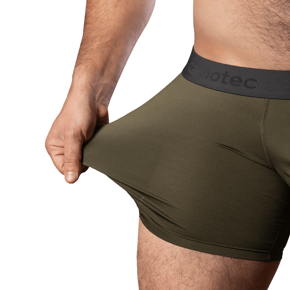 Men's boxer briefs set White/Olive/Pixel