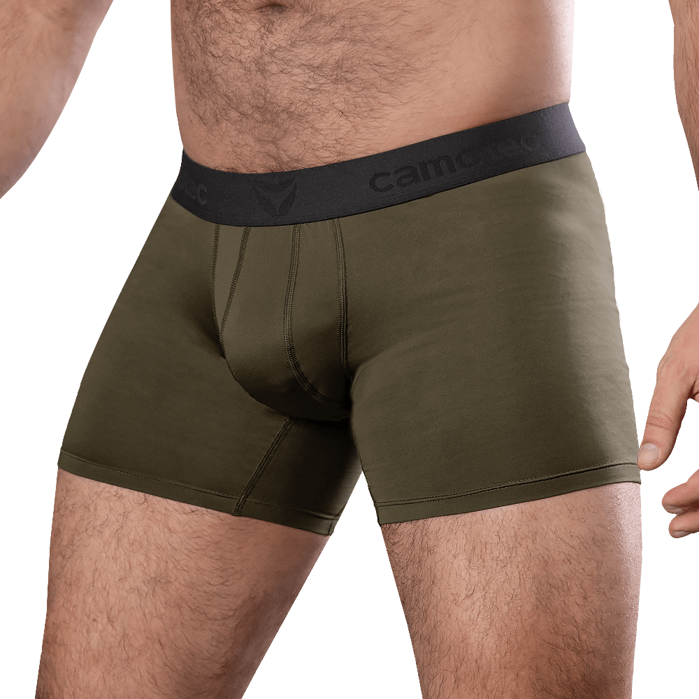 Men's boxer briefs set White/Olive/Pixel