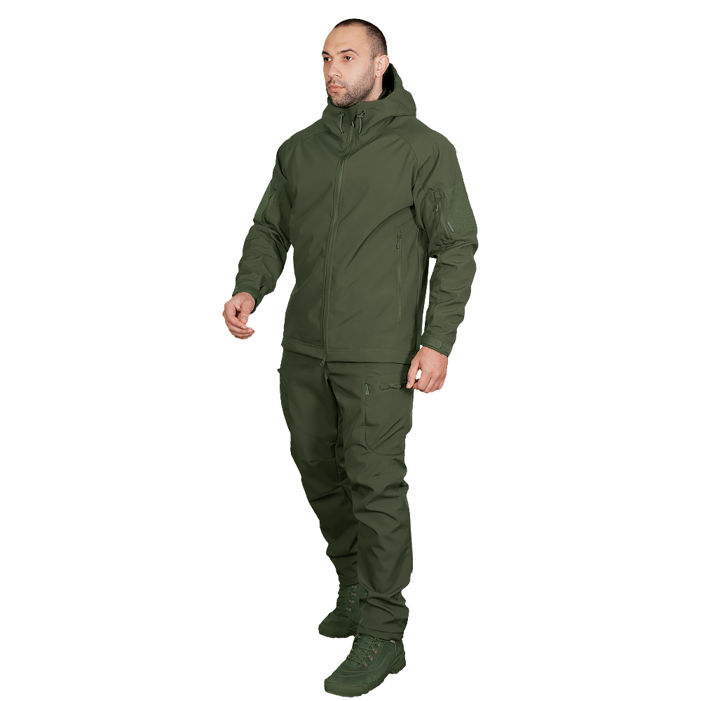 Stalker SoftShell Olive Suit + Baseball Cap