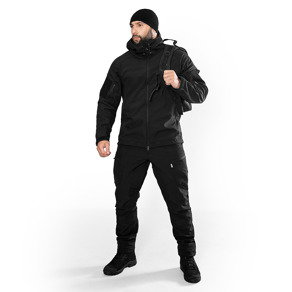 Stalker SoftShell Black Jacket