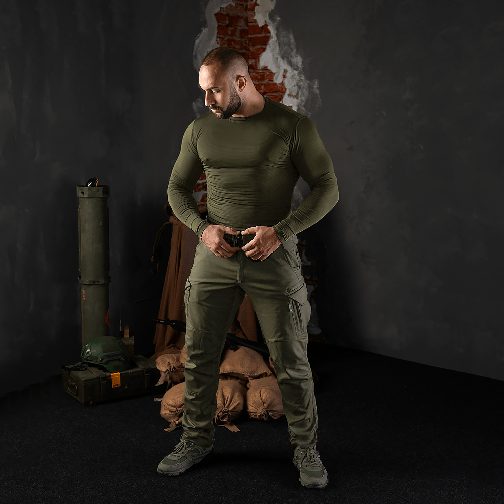 Basic CoolTouch Olive Longsleeve
