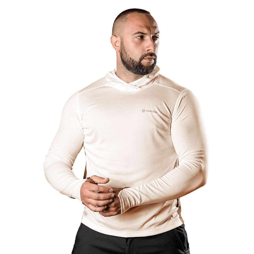Chiton Air Hood Cream Longsleeve