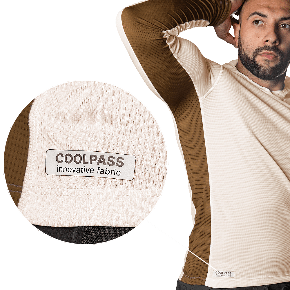 Chiton Air Hood Cream Longsleeve