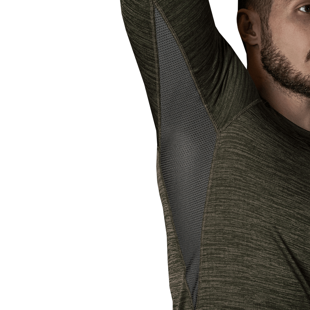 LVL2 Polarheat Quadro Stretch Pro Thermal Underwear Melange Olive