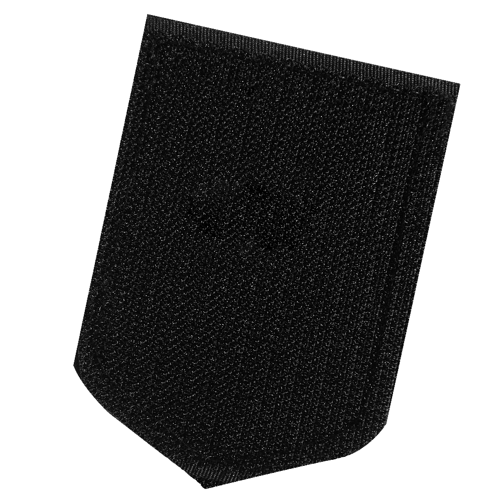 Patch/Hook-and-Loop Fastener Coat of Arms of Ukraine (6x8 cm) Black/Red