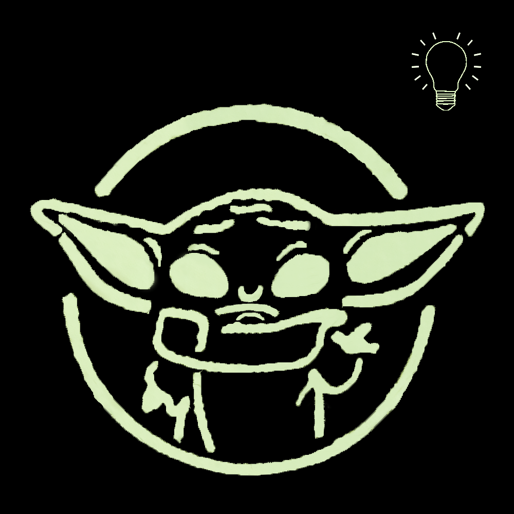 Patch Camotec Baby Yoda/Grogu Multicam/Lumin