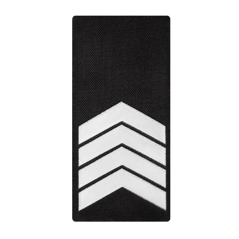 Epaulette Camotec NPU Senior Sergeant (5*10) Black/Reflective