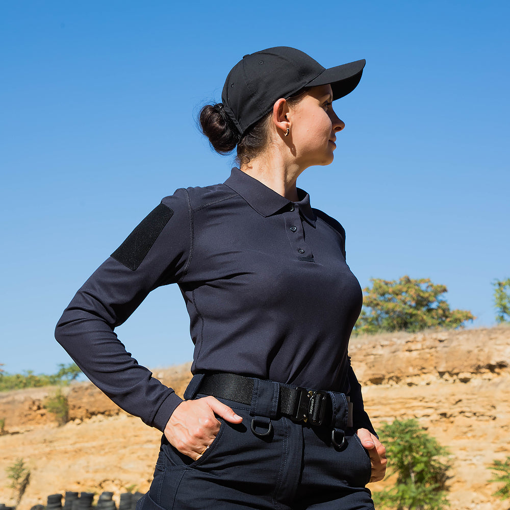 Pani Patrol 2.0 (perf.) Long CoolPass LT Polo Dark Blue