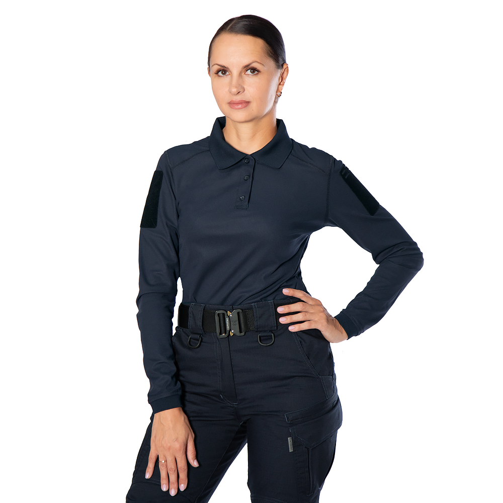 Pani Patrol 2.0 (perf.) Long CoolPass LT Polo Dark Blue