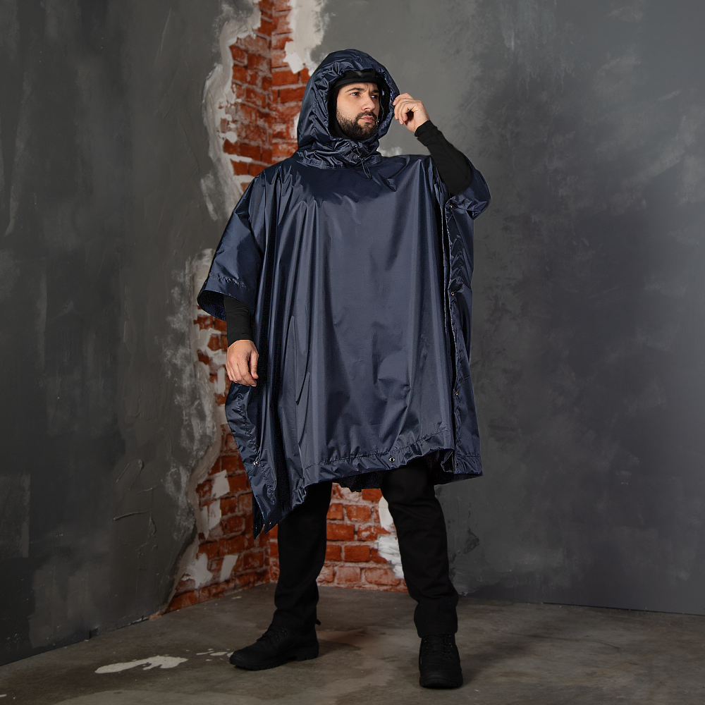 Pilgrim 2.0 Oxford Poncho Dark Blue