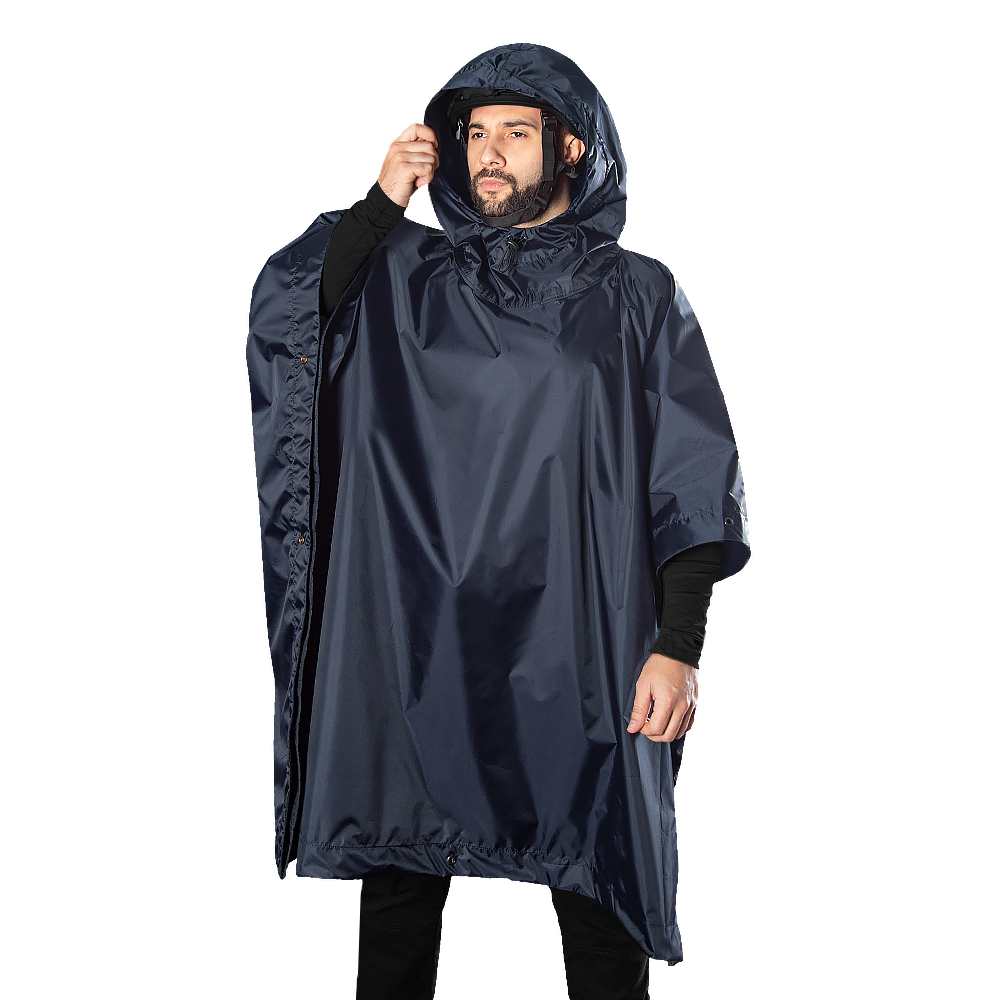 Pilgrim 2.0 Oxford Poncho Dark Blue