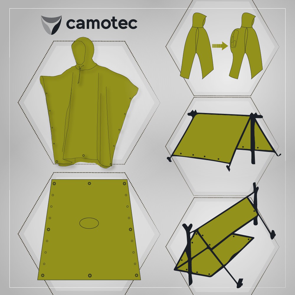 Pilgrim 2.0 StormNet Poncho Olive