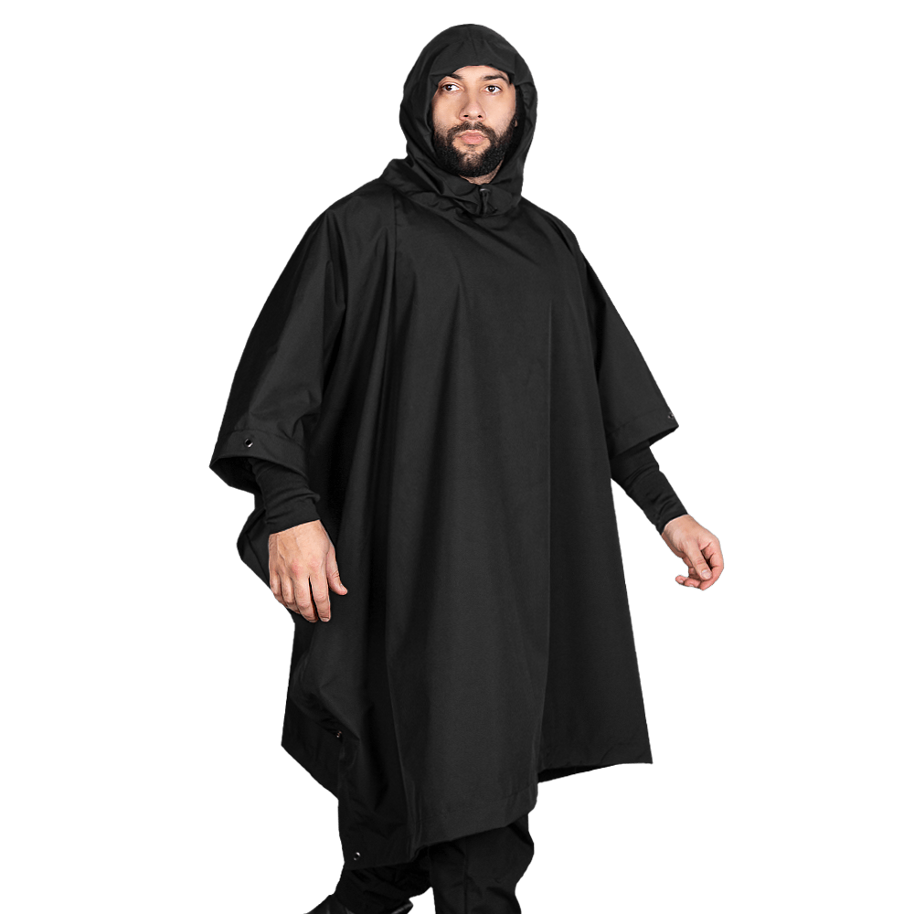 Pilgrim RainWall Black Poncho