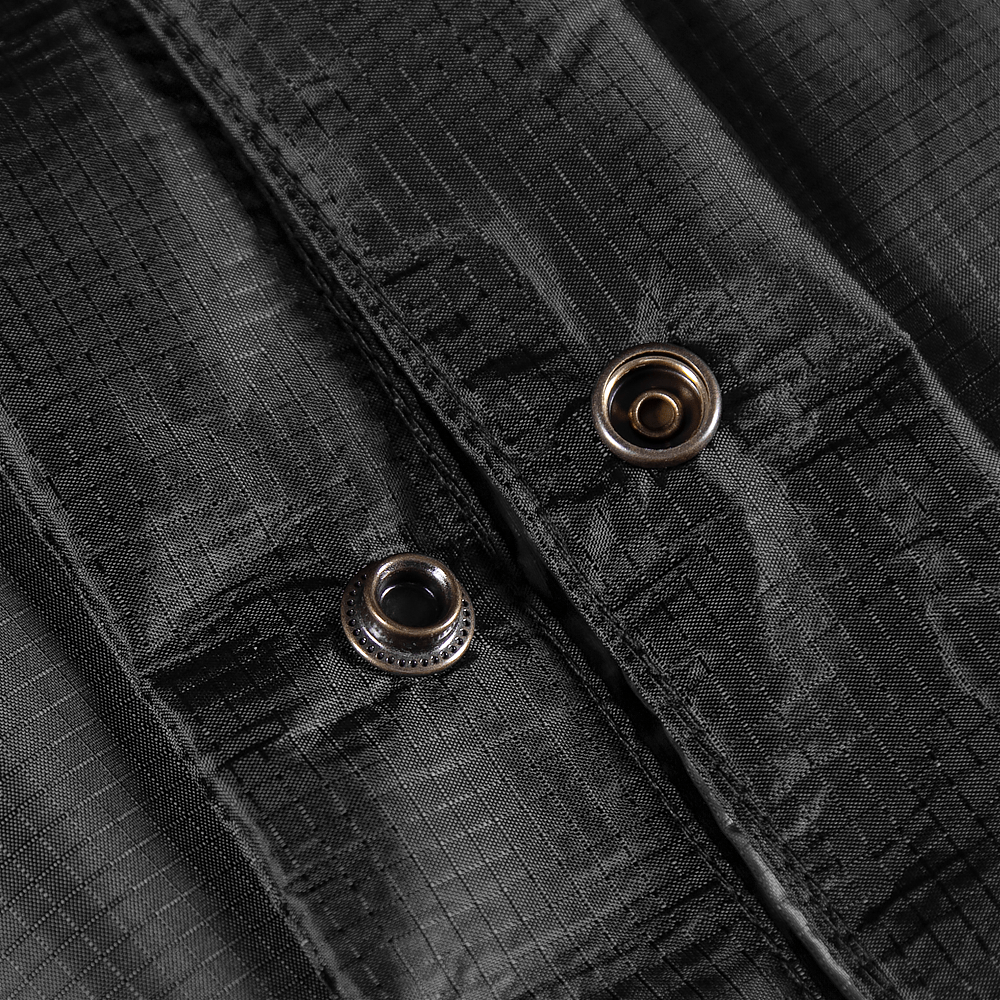 Pilgrim Rip-Stop Black Poncho