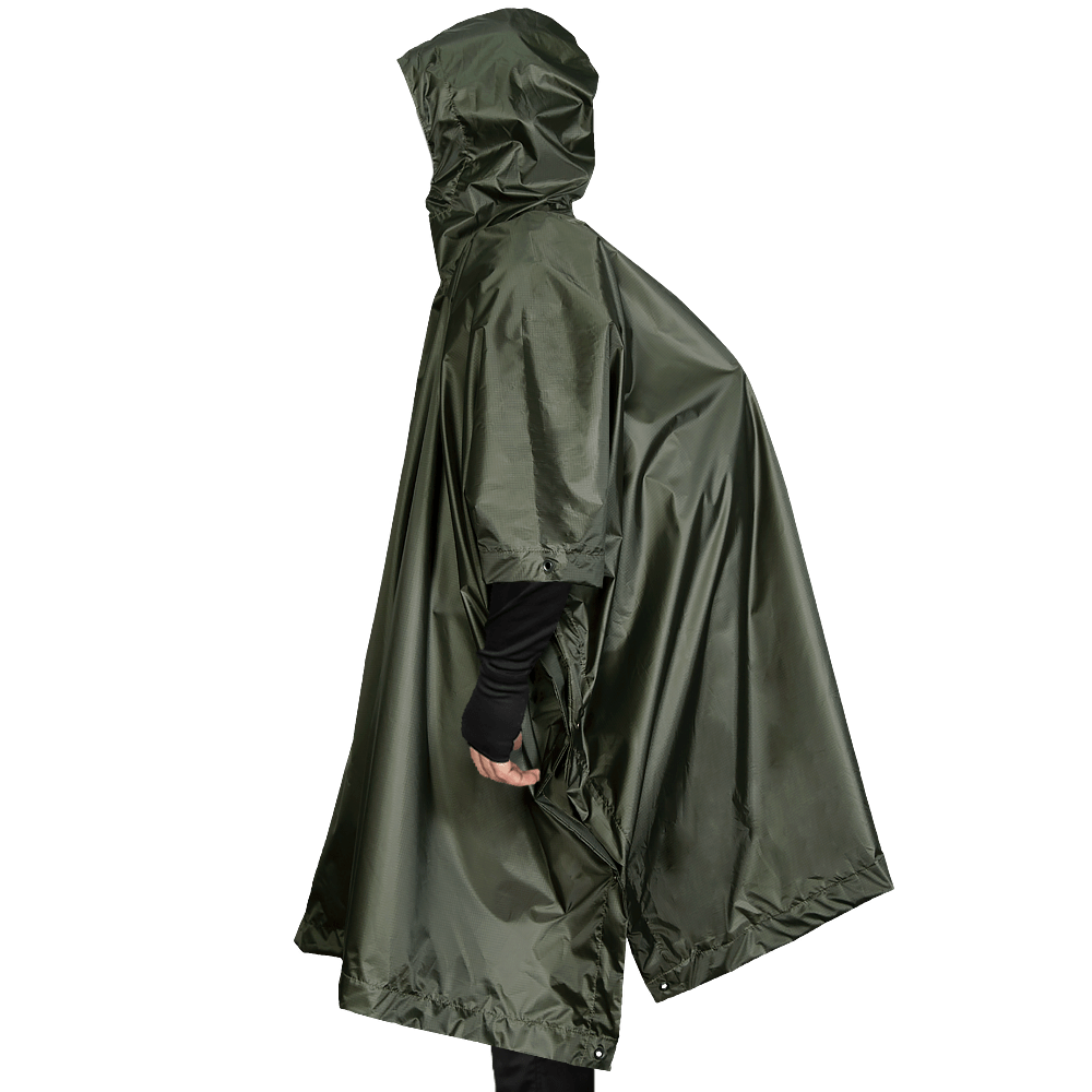 Pilgrim Rip-Stop Dark Olive Poncho