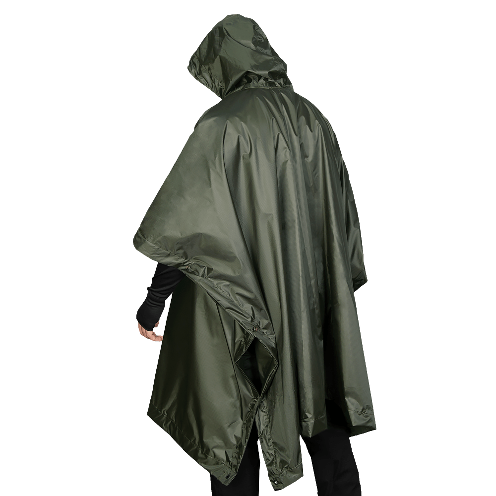 Pilgrim Rip-Stop Dark Olive Poncho