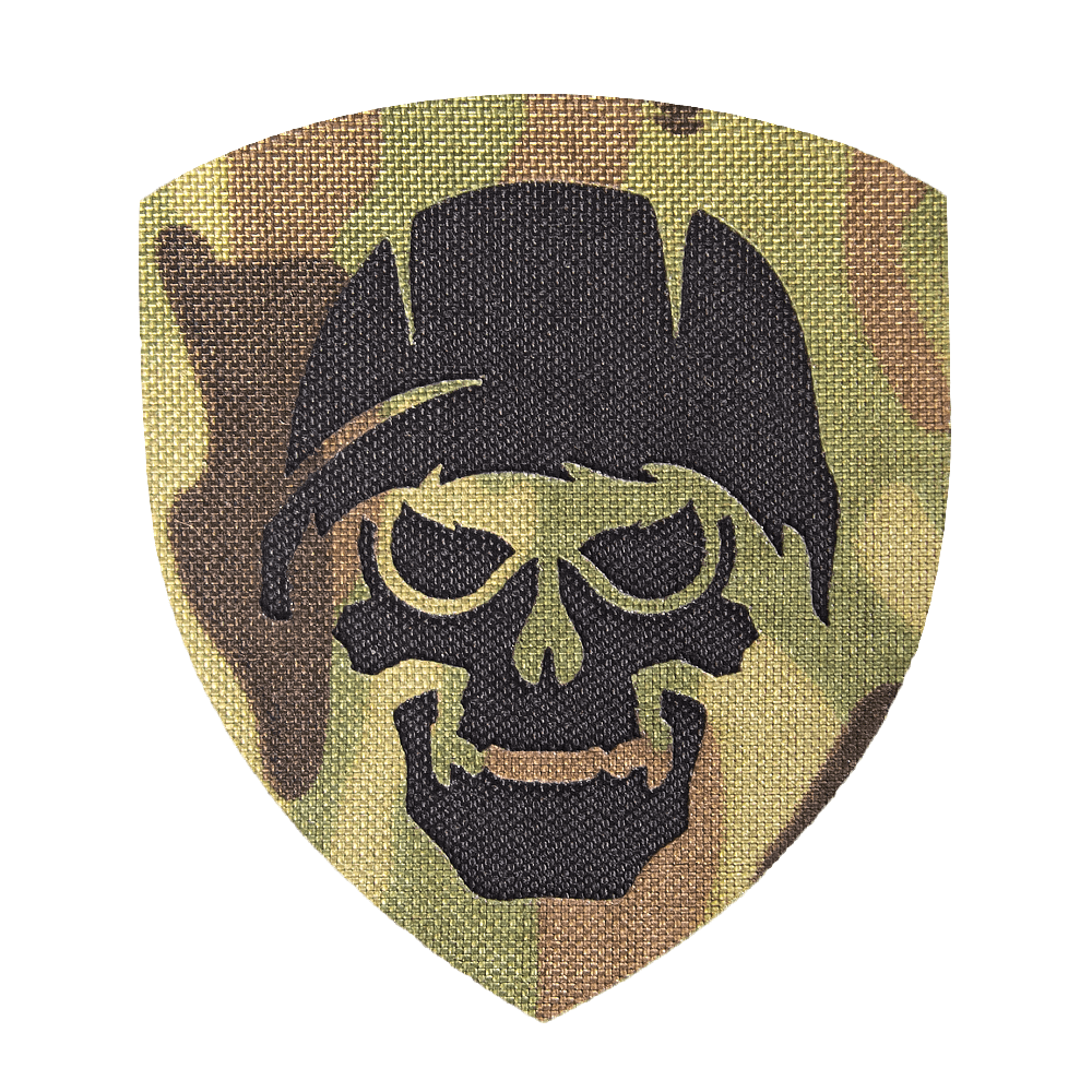 Chevron Camotec Skull in Helmet (7*8) MC