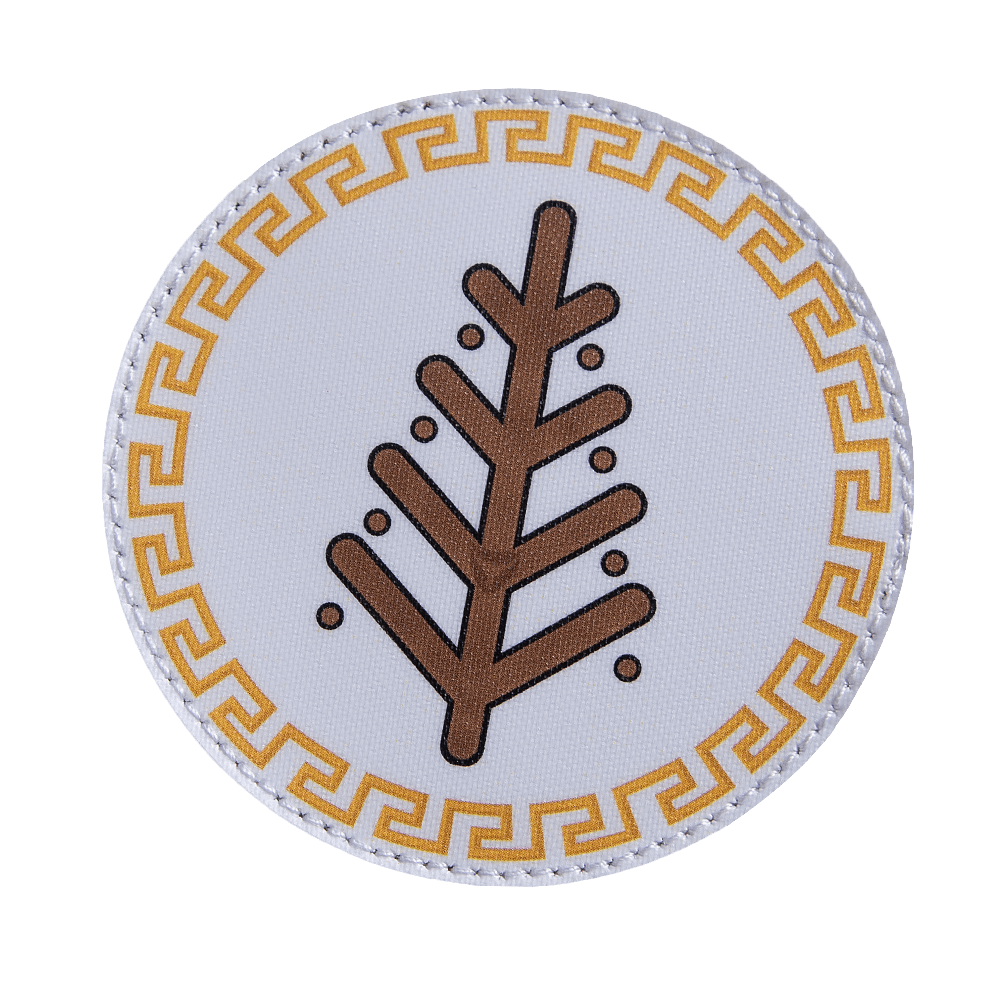 "Tree of Life" PVC Patch/Velcro White