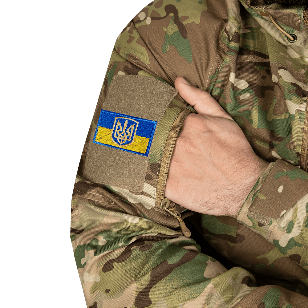 Patch/velcro flag of Ukraine/Coat of Arms