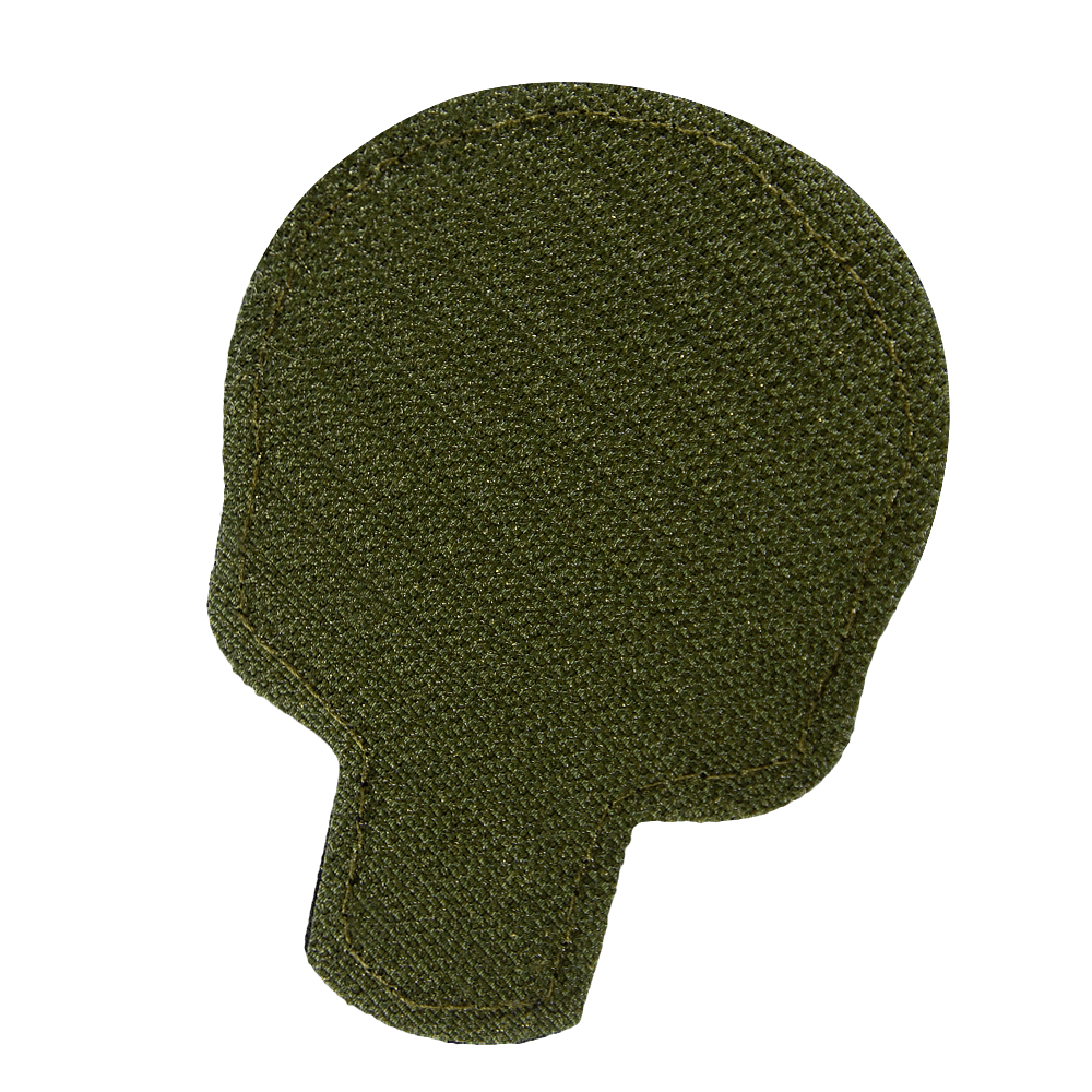 Chevron Trident with Skull Olive