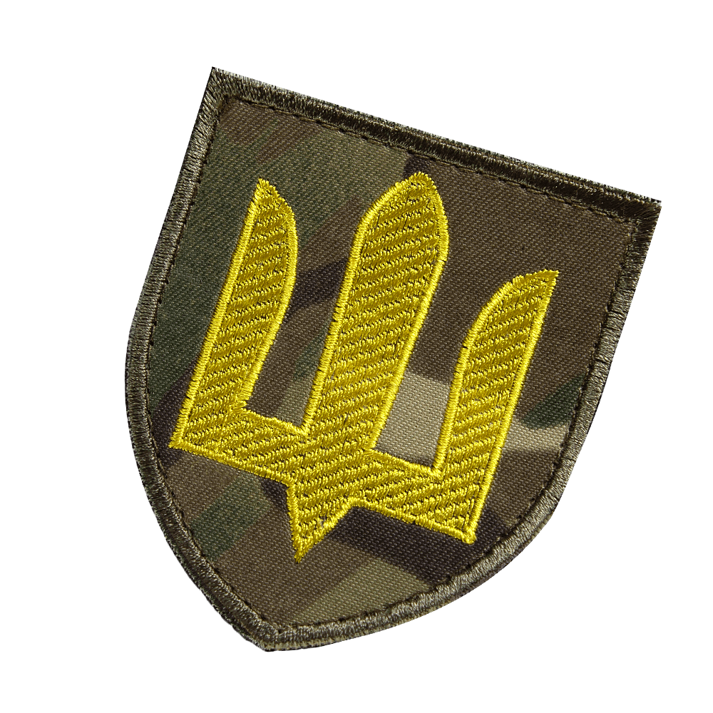 Armed Forces Land Forces Chevron (Yellow Trident) Multicam