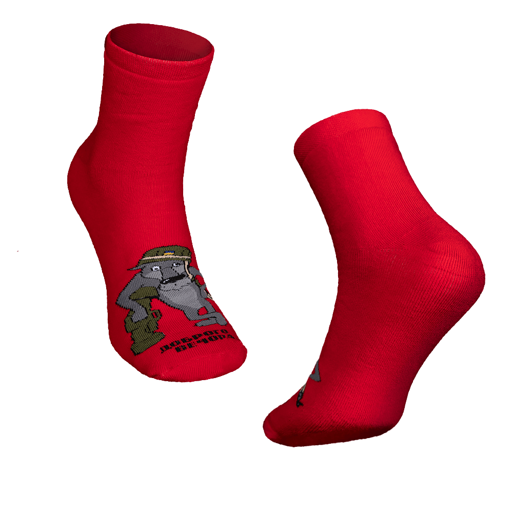 Socks Once Upon a Dog Red