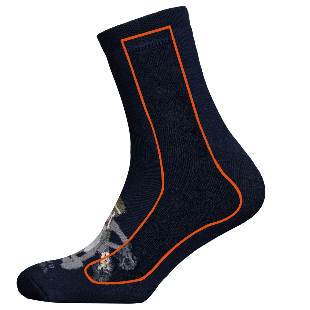 Socks Once Upon a Dog Dark Blue