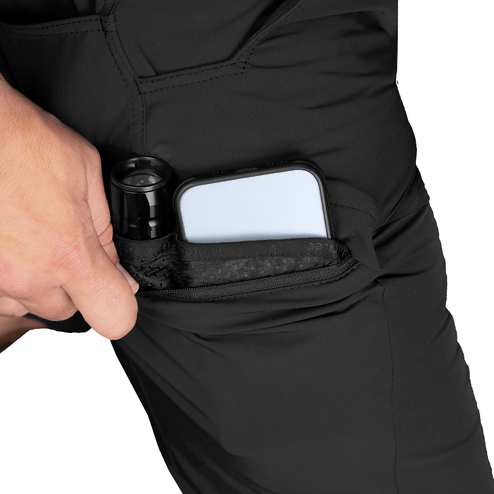 Lizard Nylon Black Shorts