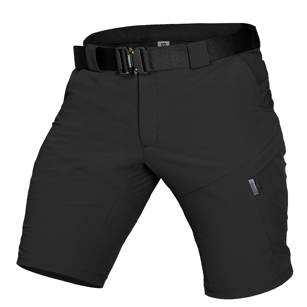 Lizard Nylon Black Shorts