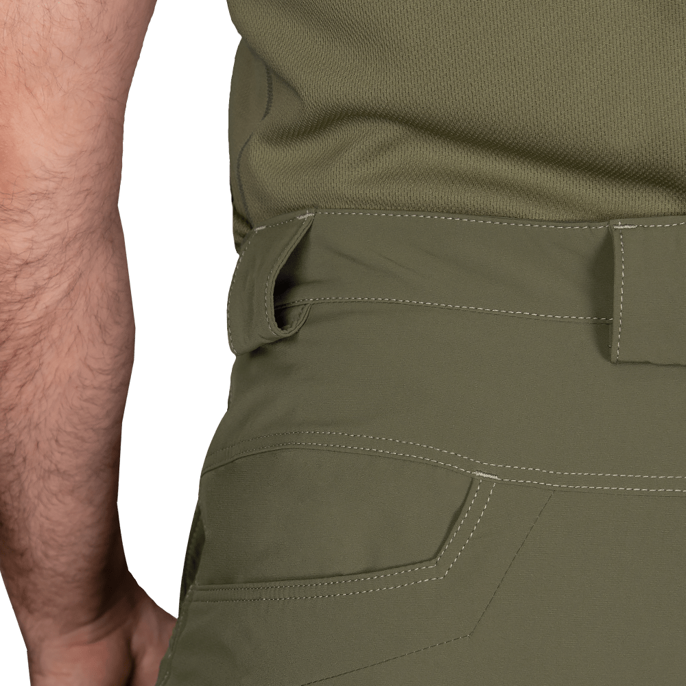 Lizard Nylon Olive Shorts