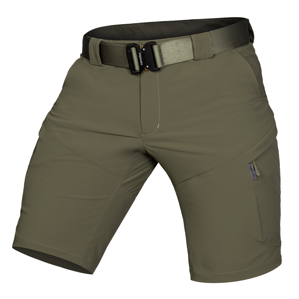 Lizard Nylon Olive Shorts
