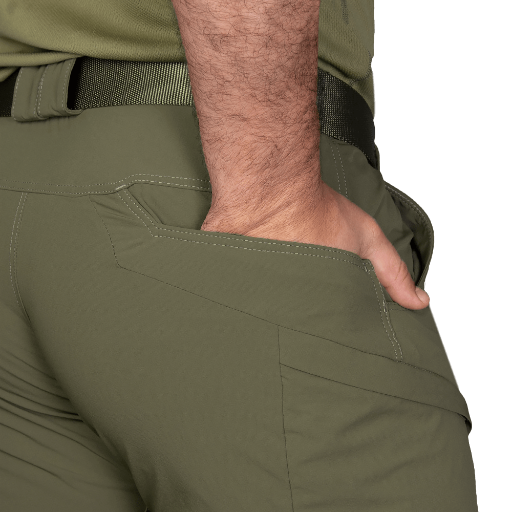 Lizard Nylon Olive Shorts