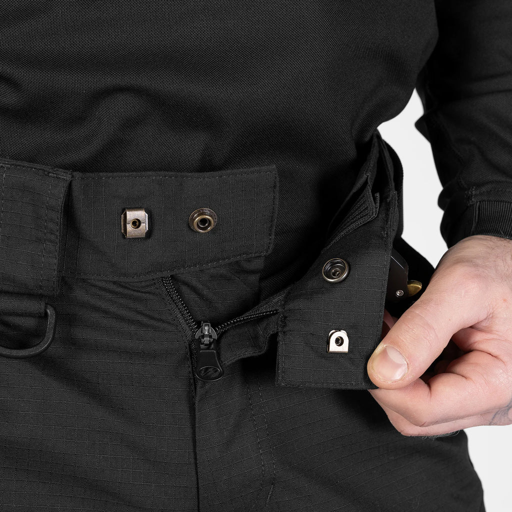 Gerz Rip-Stop Stretch Trousers Black