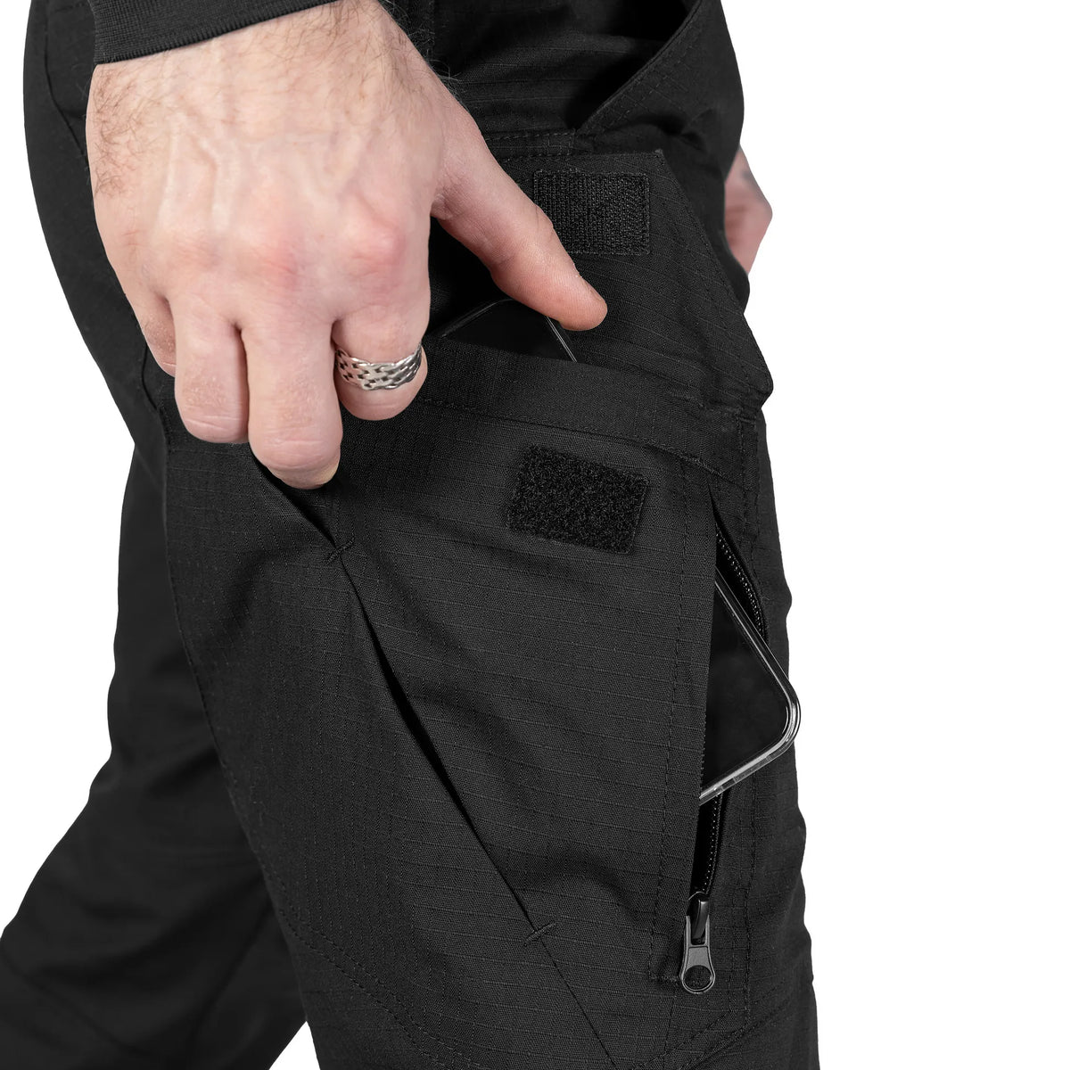 Gerz Rip-Stop Stretch Trousers Black