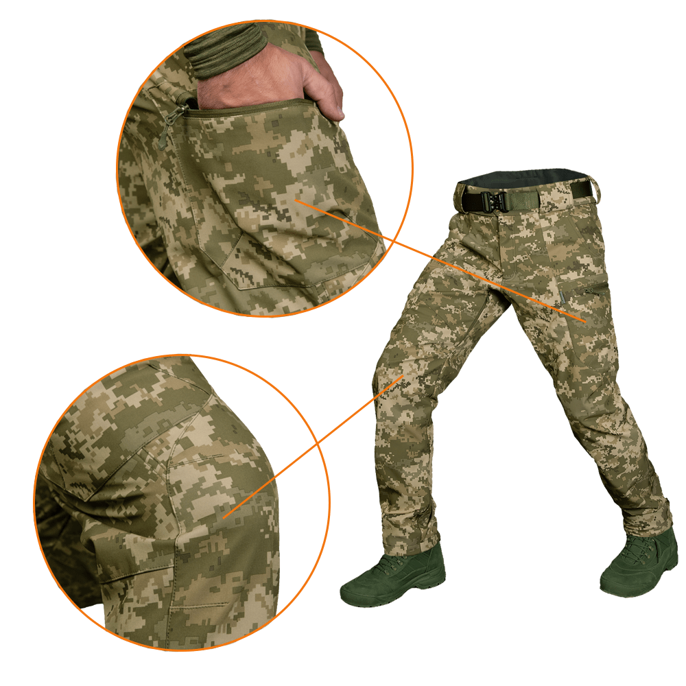 SoftShell Vent Pants Pixel