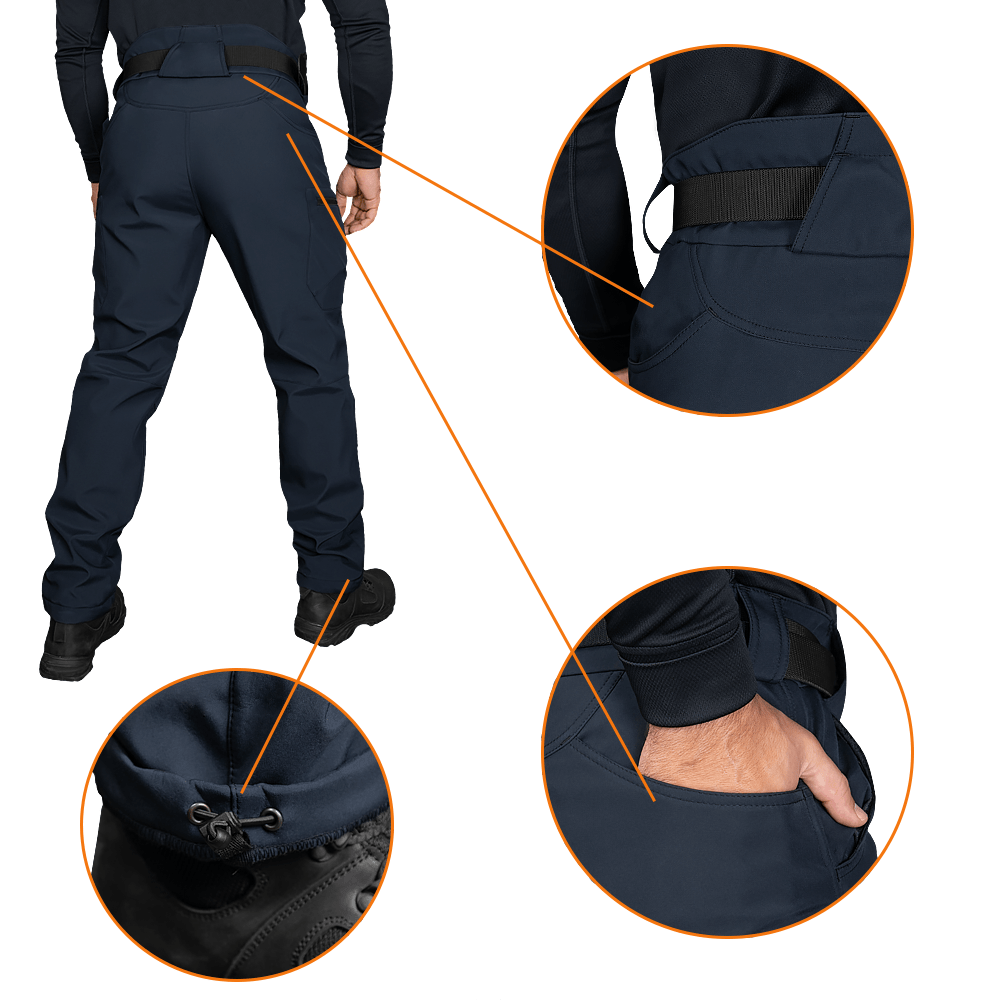 SoftShell Vent Pants Dark Blue