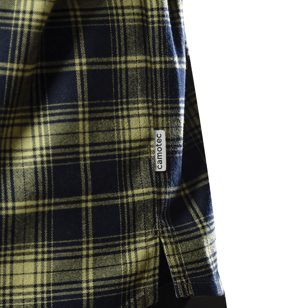 “Bureviy” Shirt (Logo Orange) Lime Green/Navy