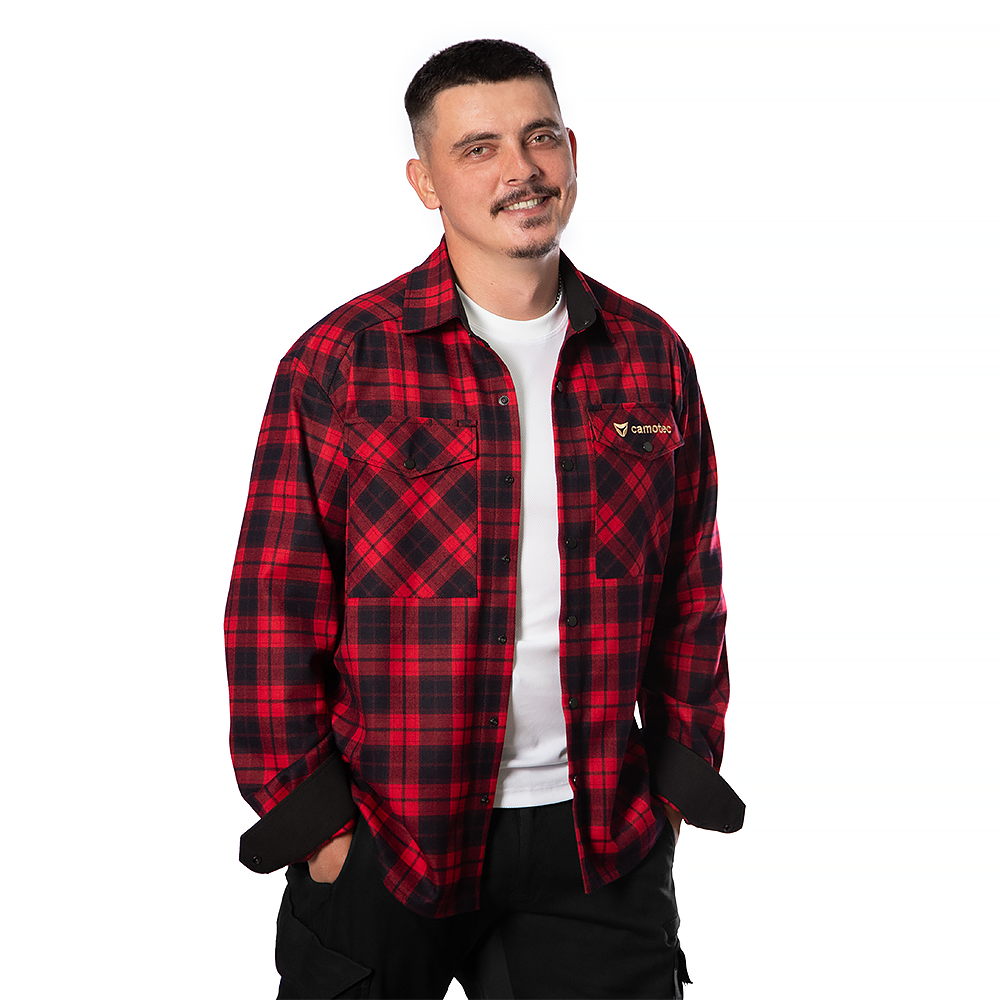 Shirt “Bureviy” Red/Black