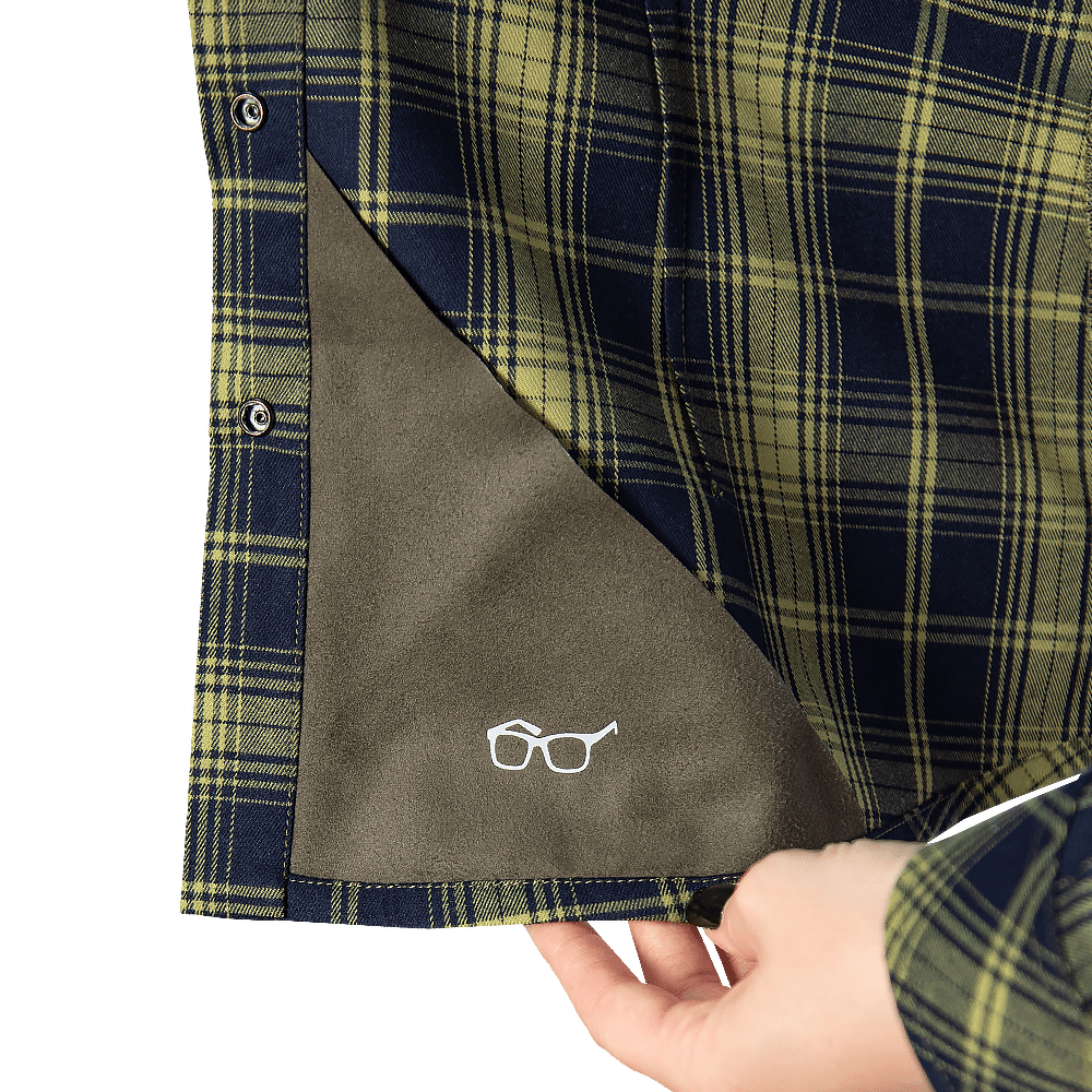 Pani Shirt "Bureviy" (Logo Orange) Lime Green/Navy