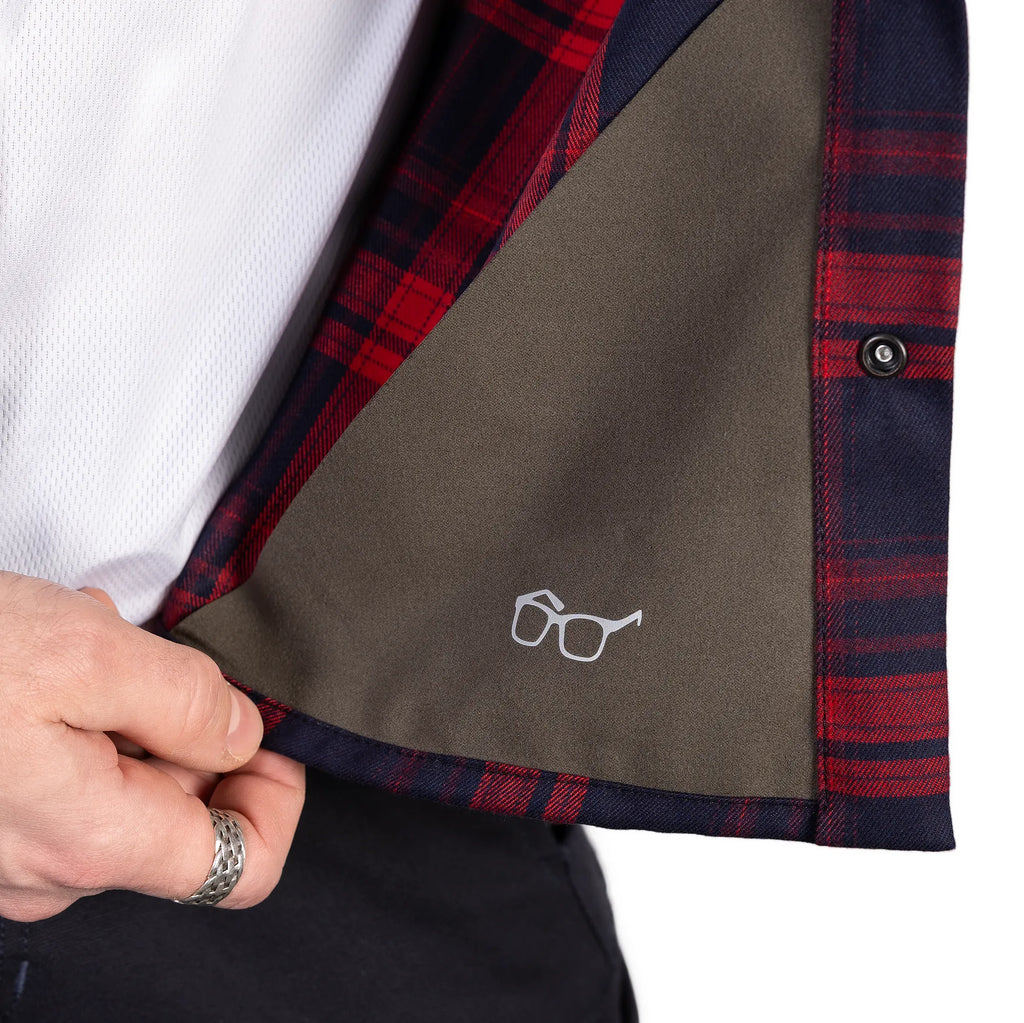 "Bureviy" Shirt Red/Navy
