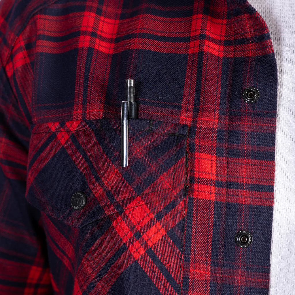 "Bureviy" Shirt Red/Navy