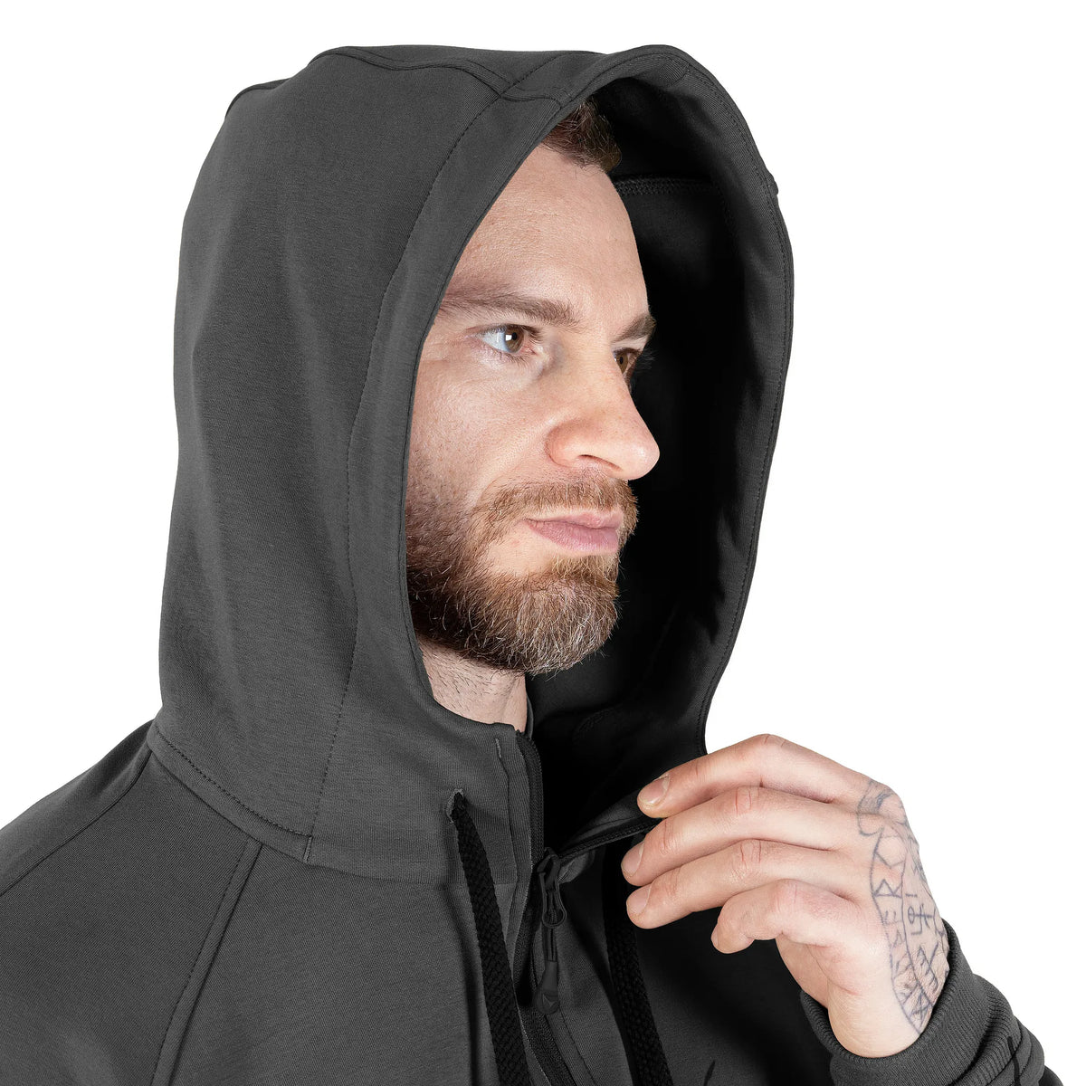 Sports hoodie FitPro Zip Graphite