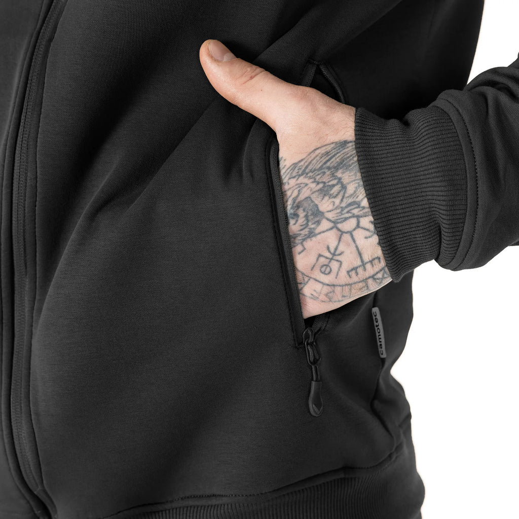 Sports Hoodie FitPro Zip ShapeKnit Black