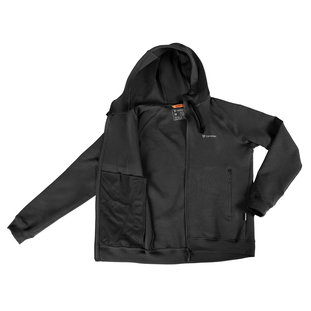 Sports Hoodie FitPro Zip ShapeKnit Black