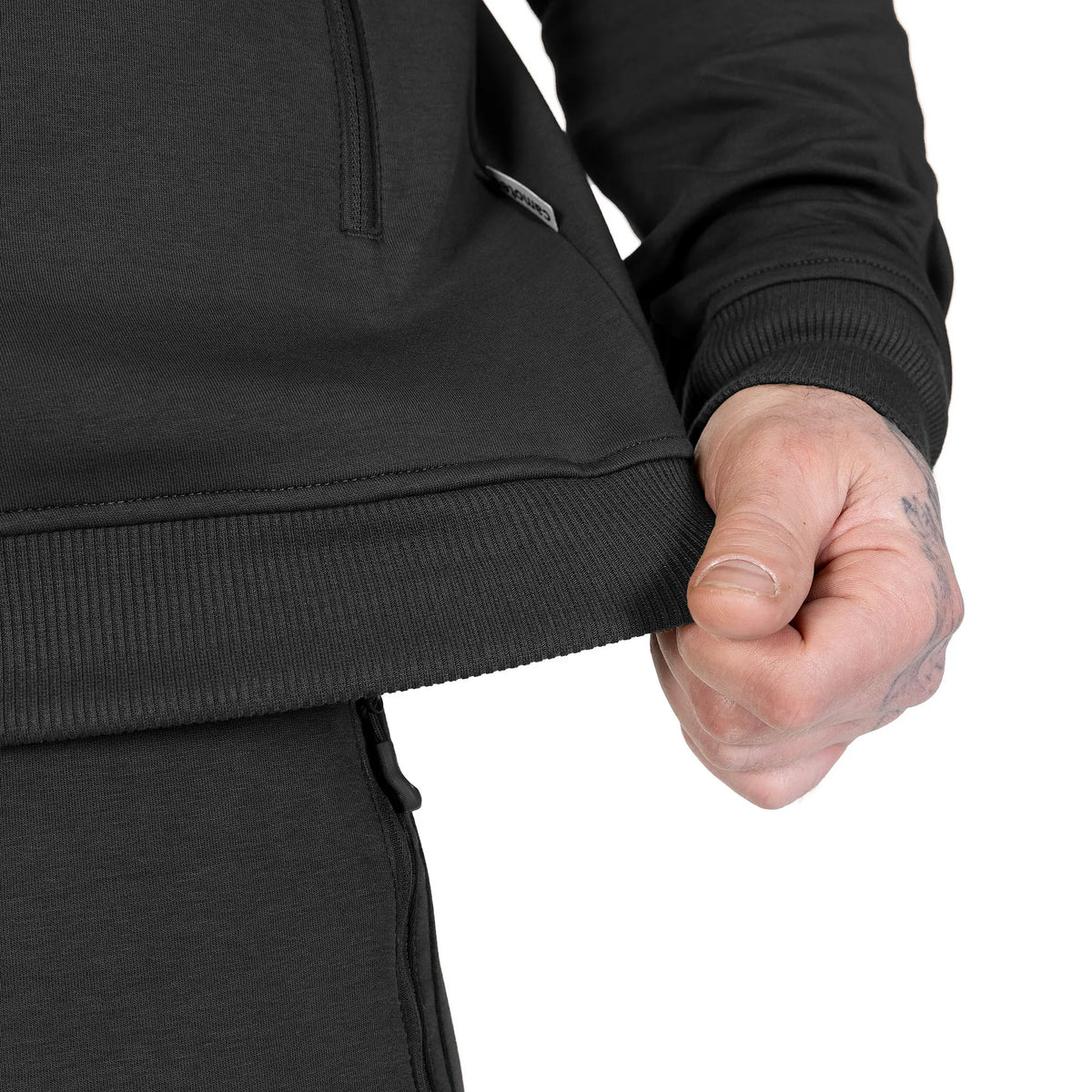 Sports Hoodie FitPro Zip ShapeKnit Black