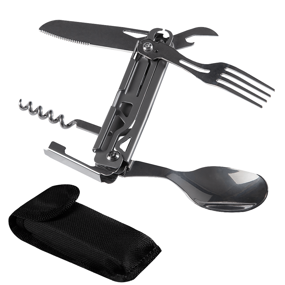 Cutlery multitool (6 tools) metallic