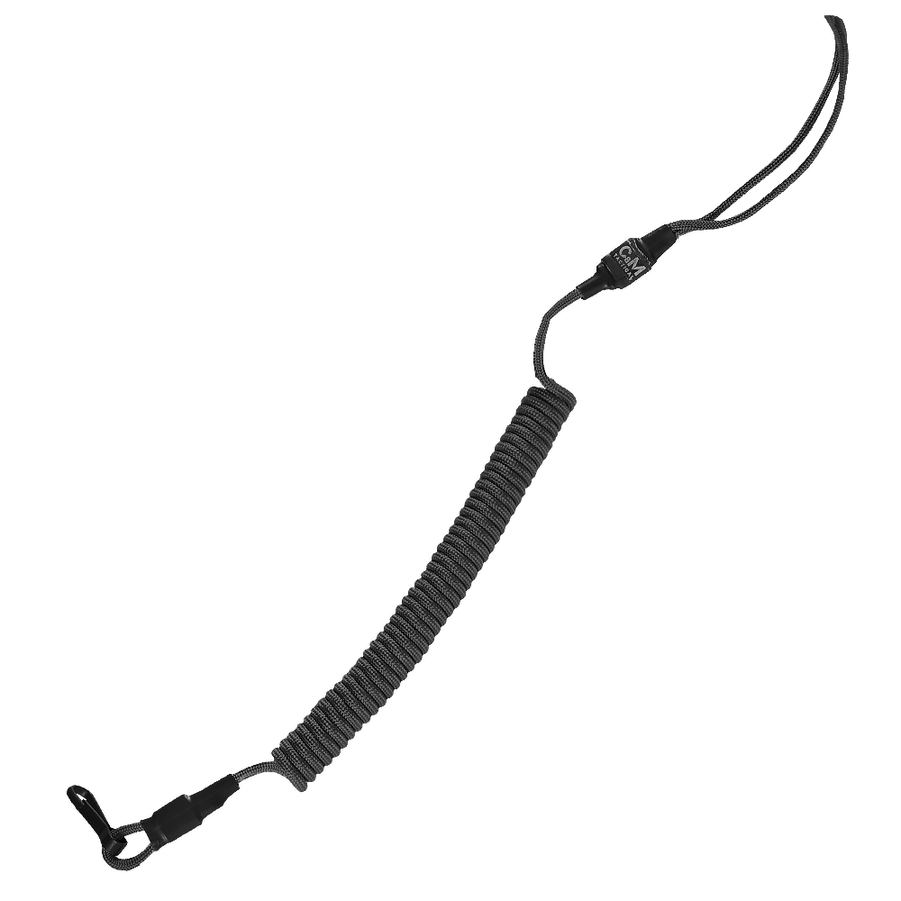 Standard Safety Cord (Carabiner) Black