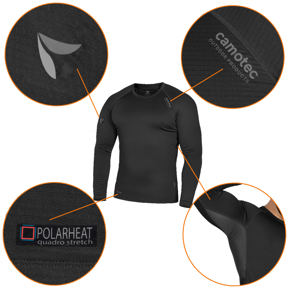 Polarheat Quadro Stretch Thermal Underwear Black