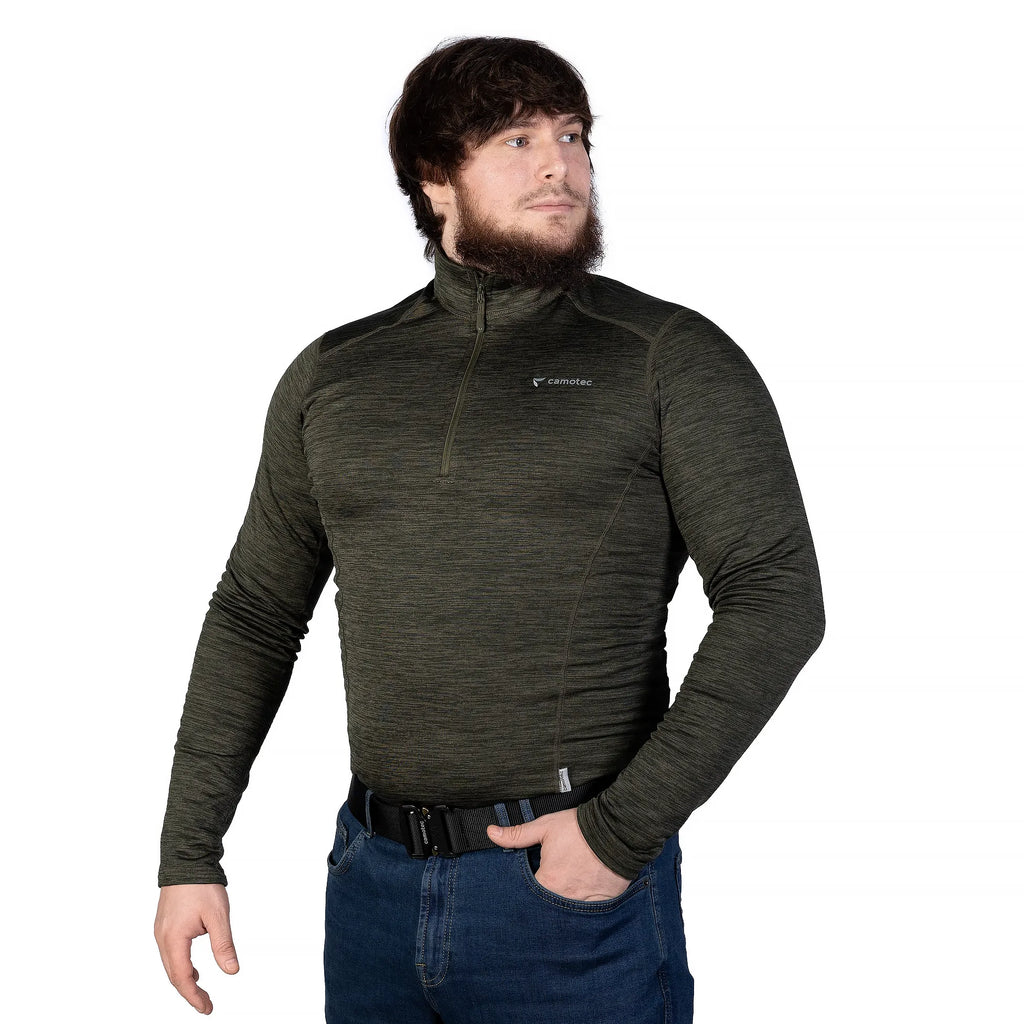 Hawk Polarheat QS Pro Sweater Olive Melange